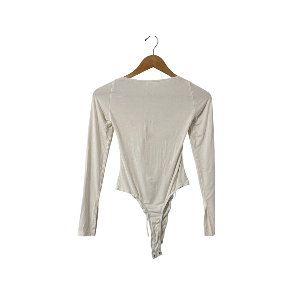 Revolve Superdown Storme White Halter Long Sleeve… - image 5